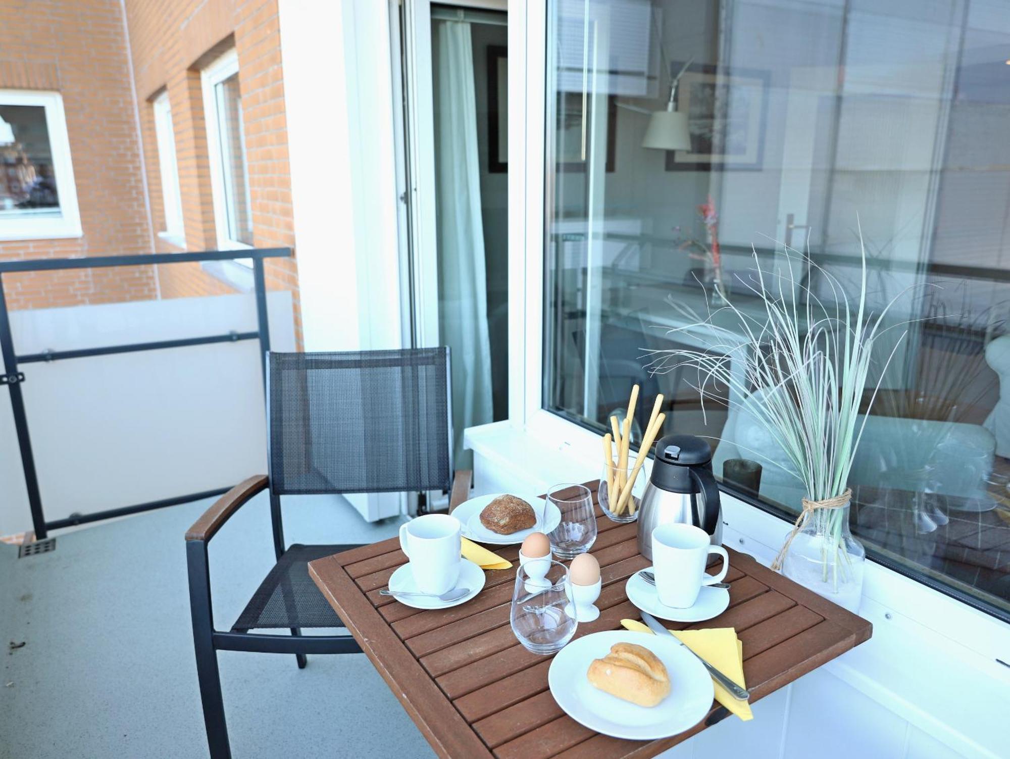 Modernes 2-Zimmer-Appartement mit Balkon. Westerland Exterior foto