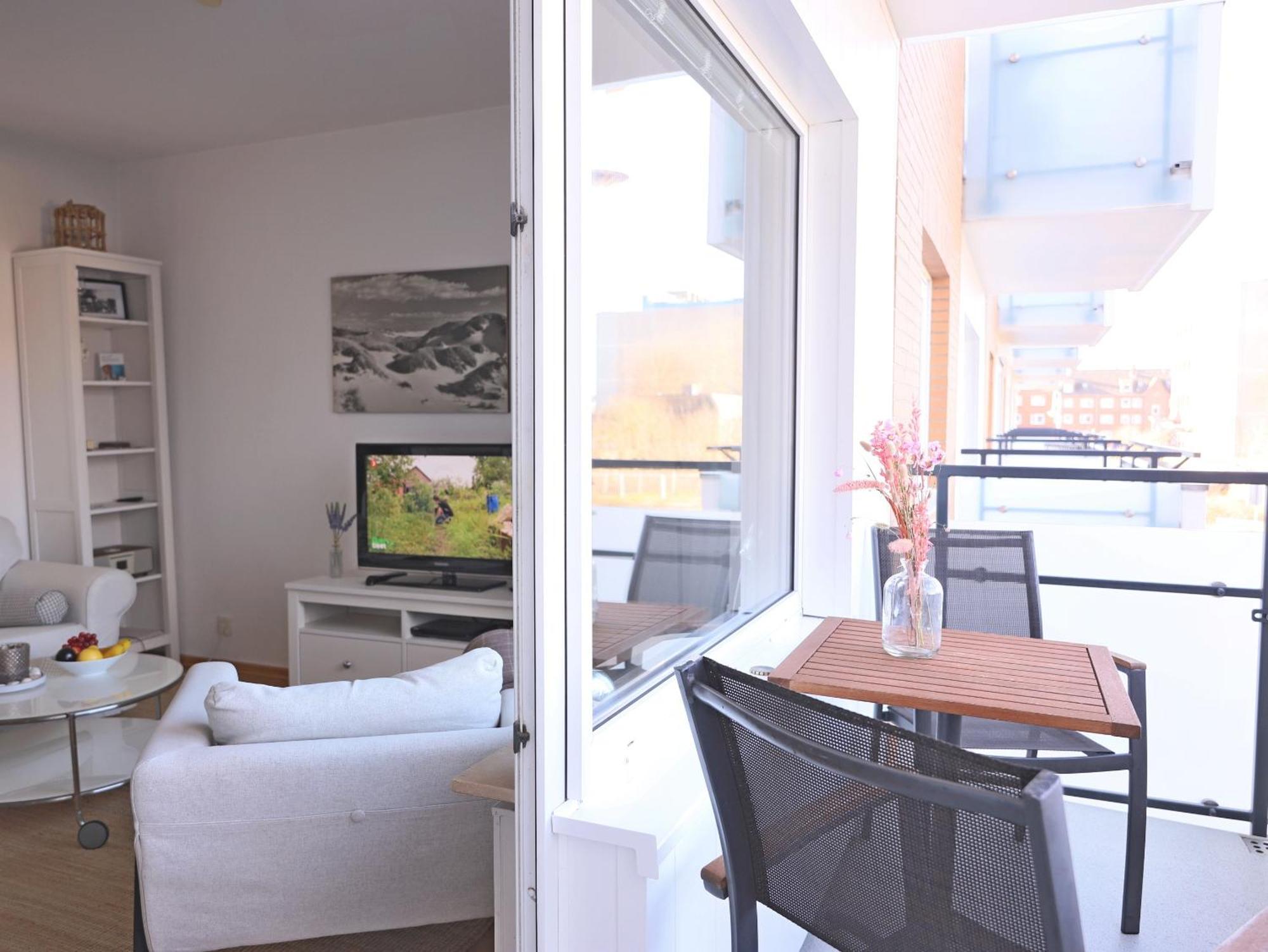 Modernes 2-Zimmer-Appartement mit Balkon. Westerland Exterior foto